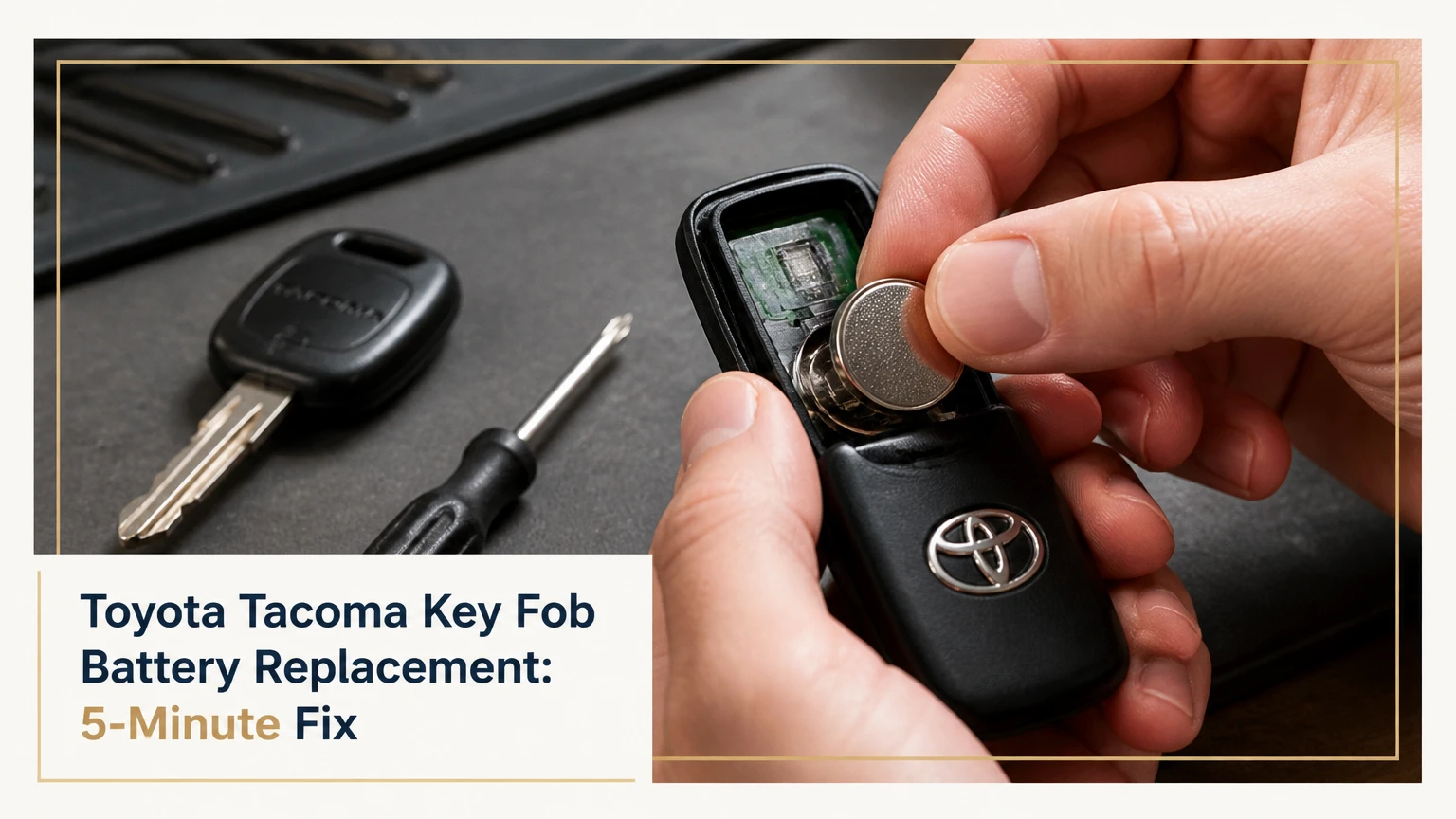 toyota tacoma key fob battery replacement 5 minute fix