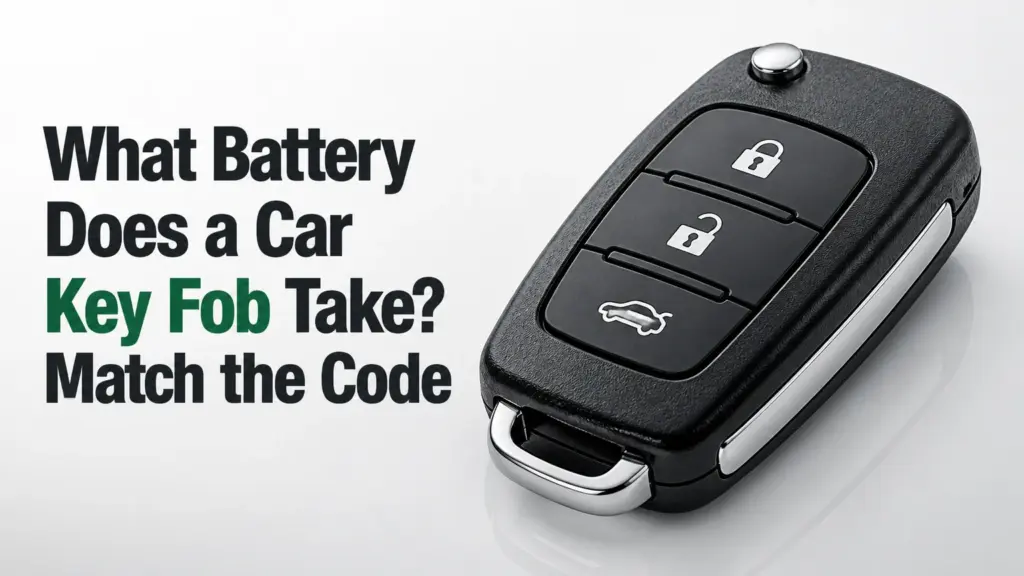 what battery does a car key fob take match the code