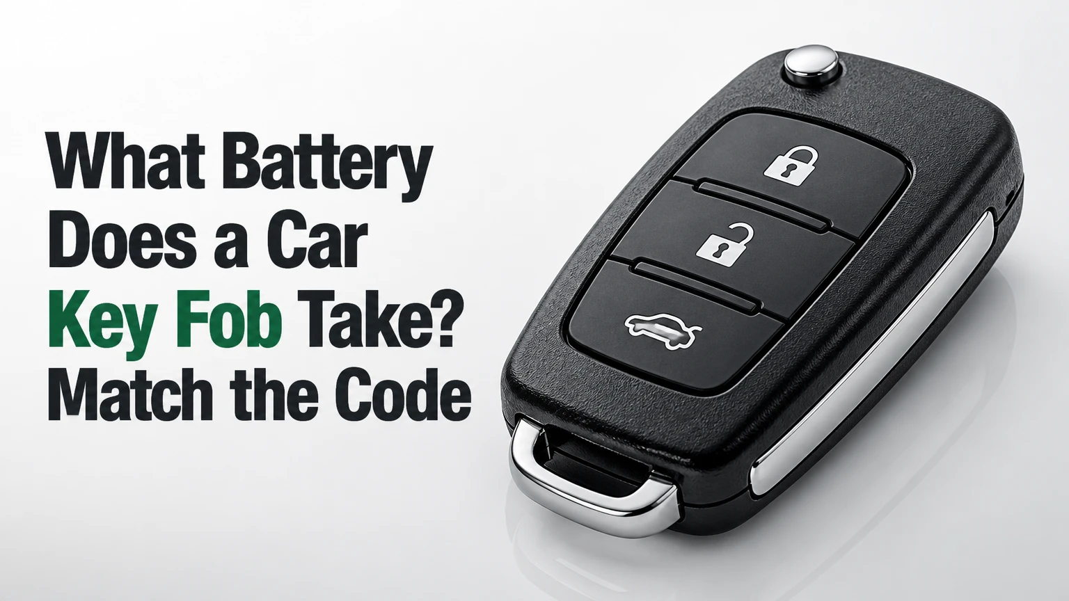 what battery does a car key fob take match the code