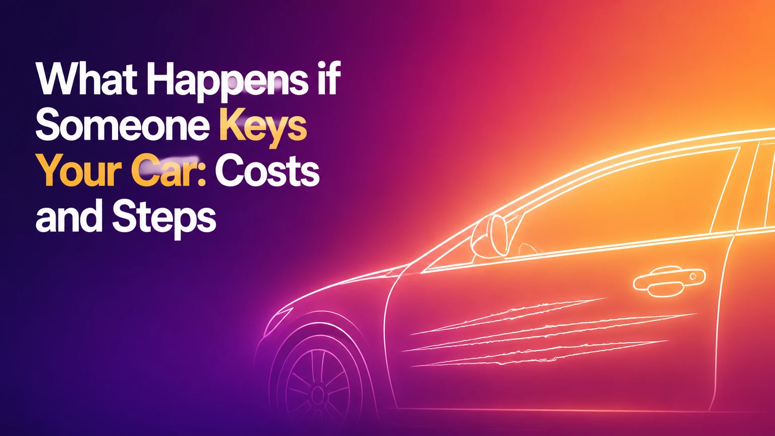 what happens if someone keys your car costs and steps
