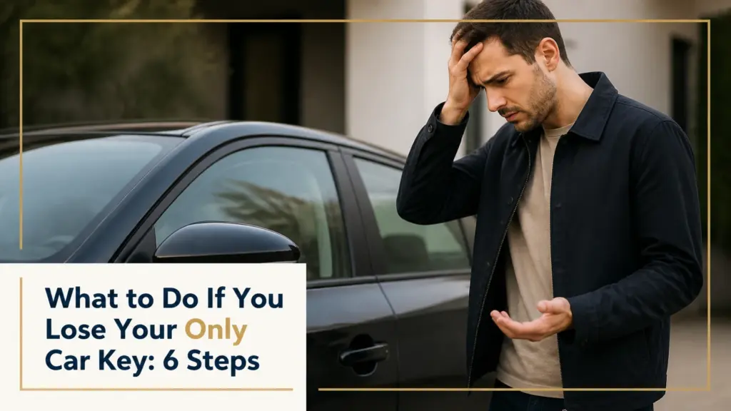 what to do if you lose your only car key 6 steps