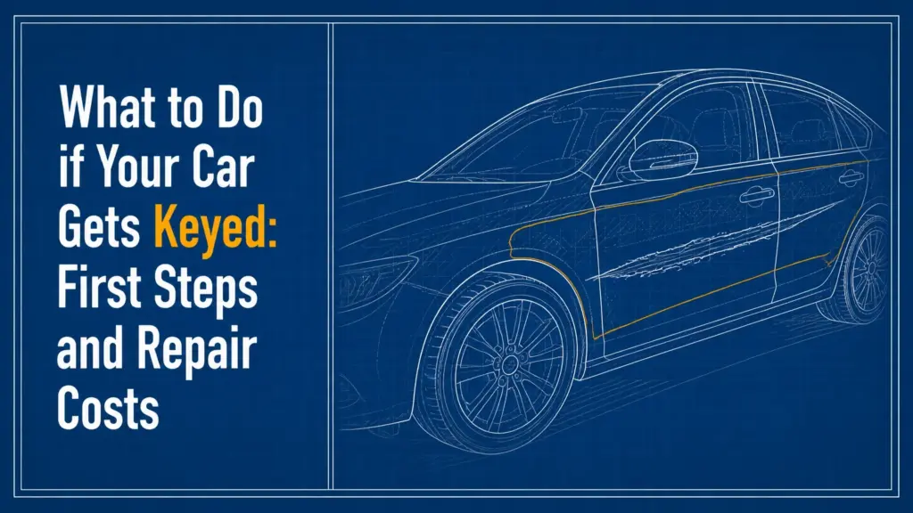 what to do if your car gets keyed first steps and repair costs