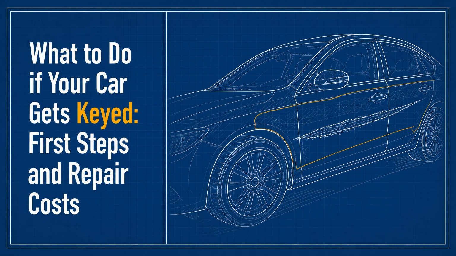 what to do if your car gets keyed first steps and repair costs