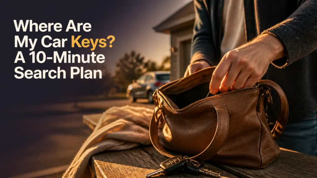 where are my car keys a 10 minute search plan
