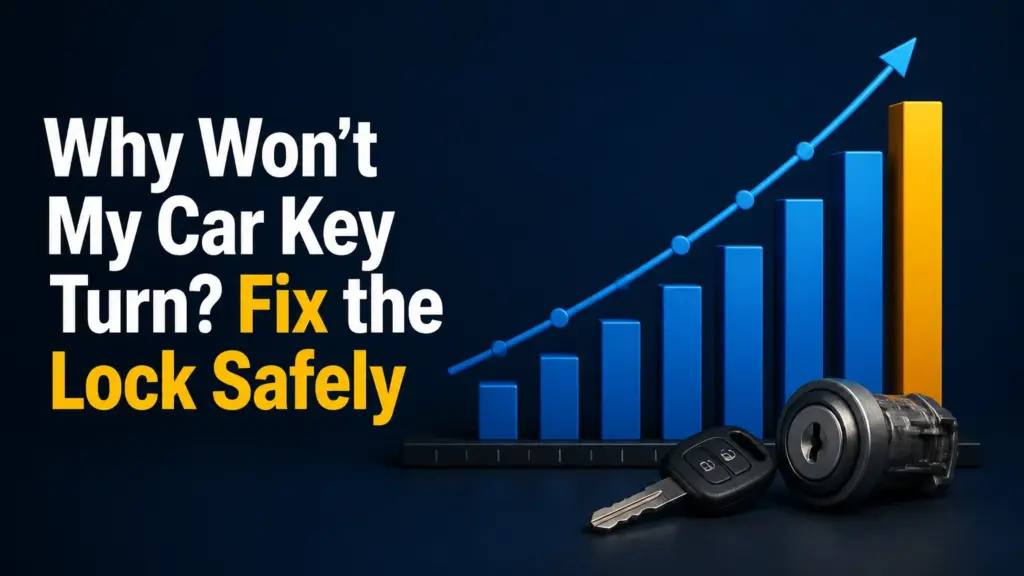 why wont my car key turn fix the lock safely