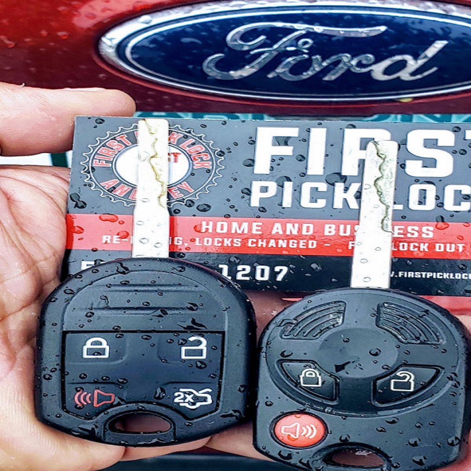Programmed vehicle remote key fobs